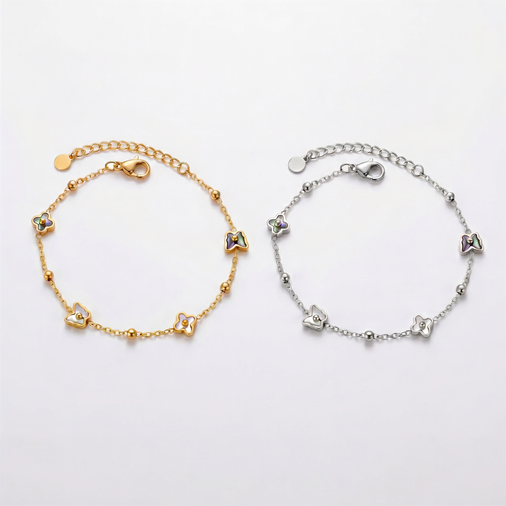 Nami Bracelet (White Conch & Abalone Shell)