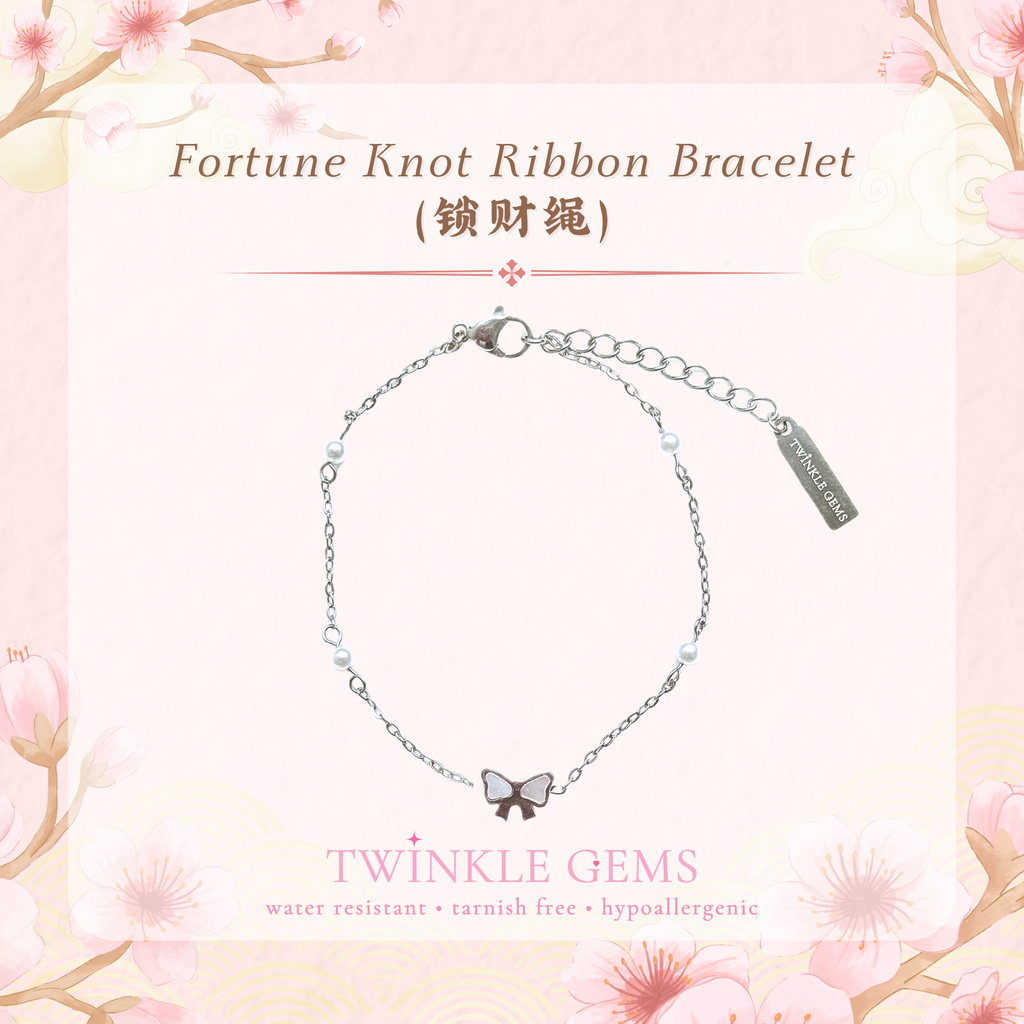 [Lunar New Year Collection] Fortune Knot Ribbon Bracelet