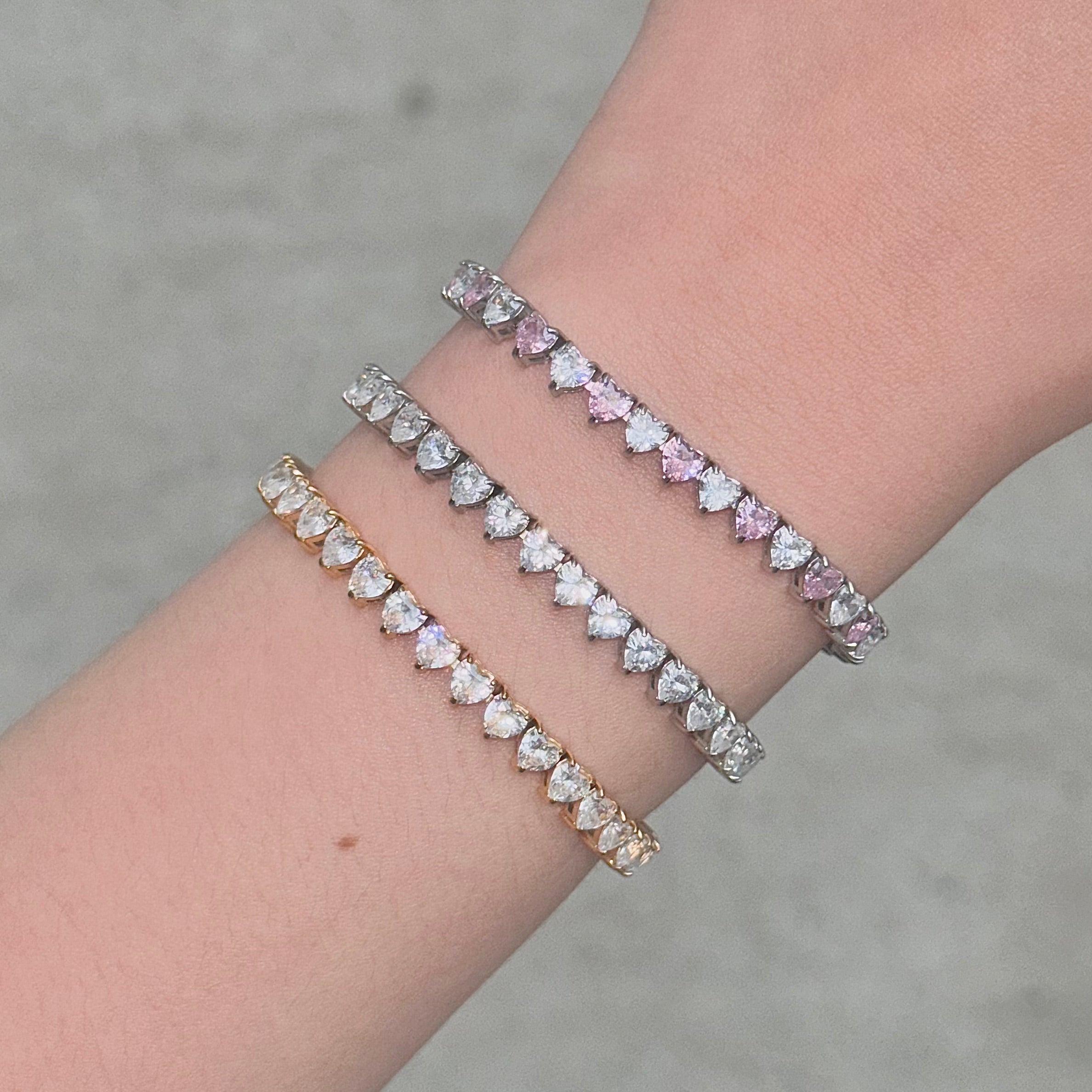 [PREMIUM] 4mm Loveburst Tennis with 5A Cubic Zirconia Bracelet