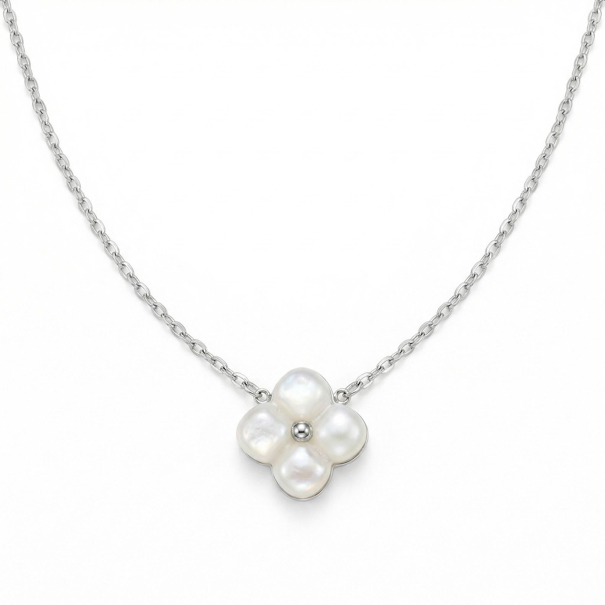 Eternal Bloom White Conch Necklace
