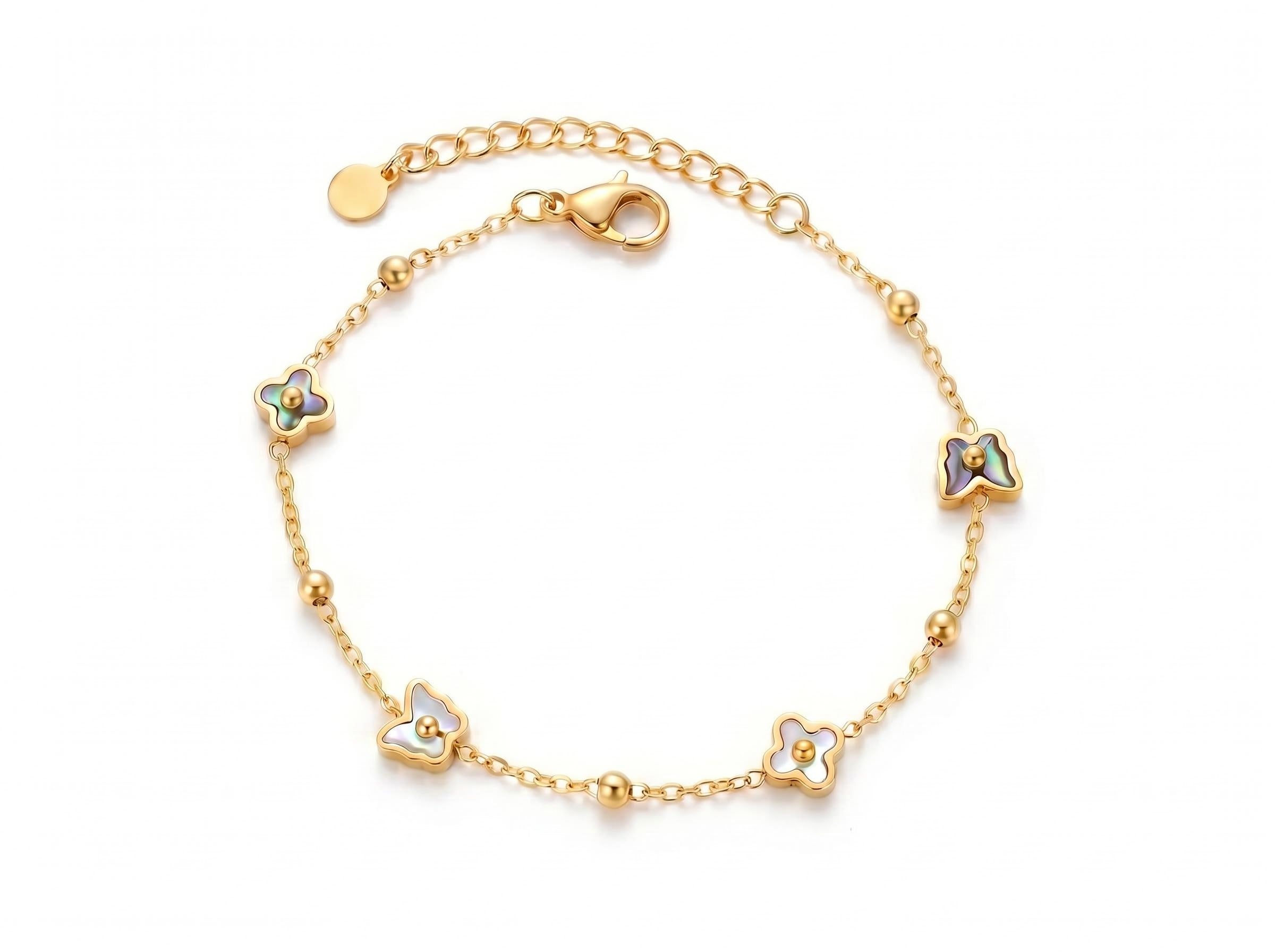 Nami Bracelet (White Conch & Abalone Shell)