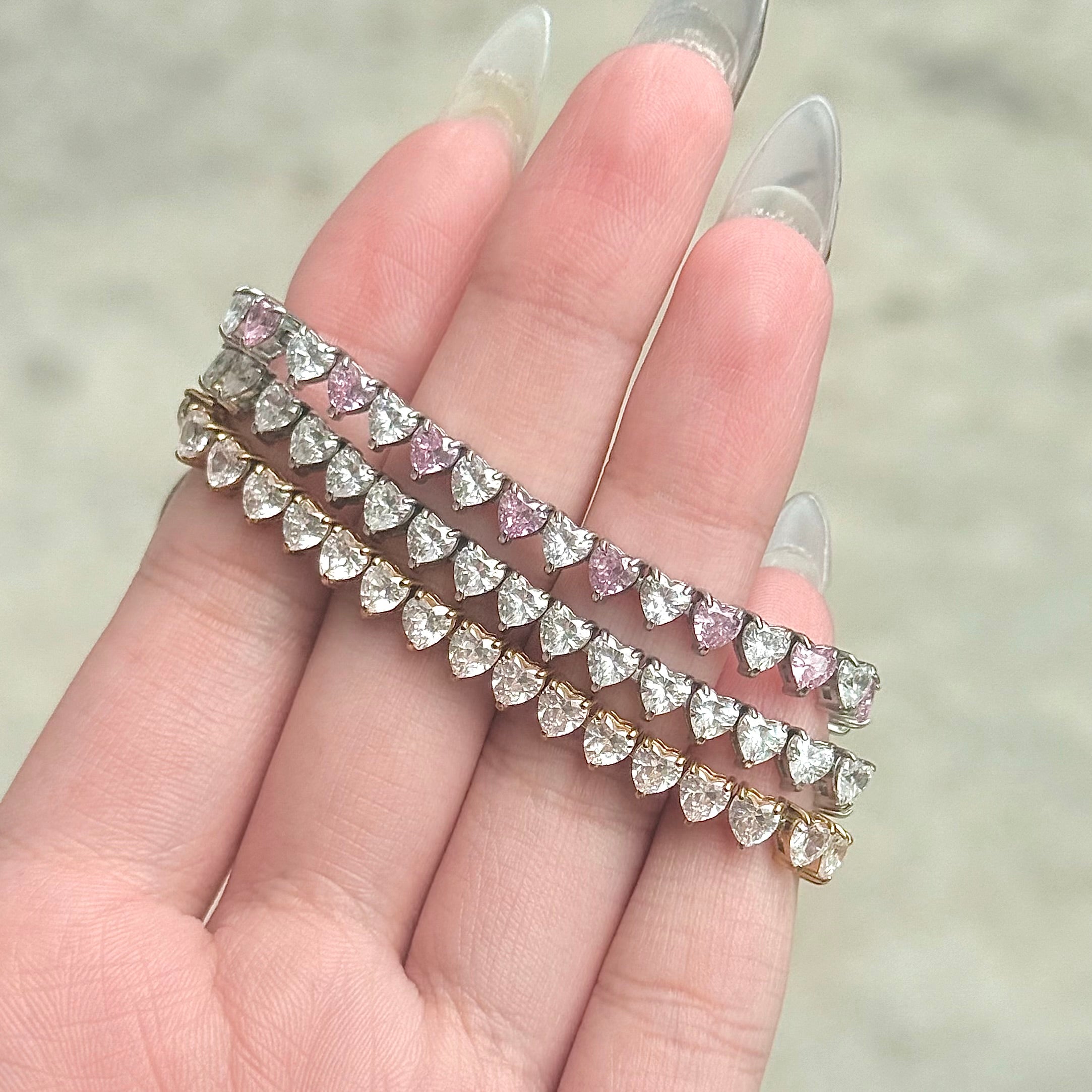 [PREMIUM] 4mm Loveburst Tennis with 5A Cubic Zirconia Bracelet