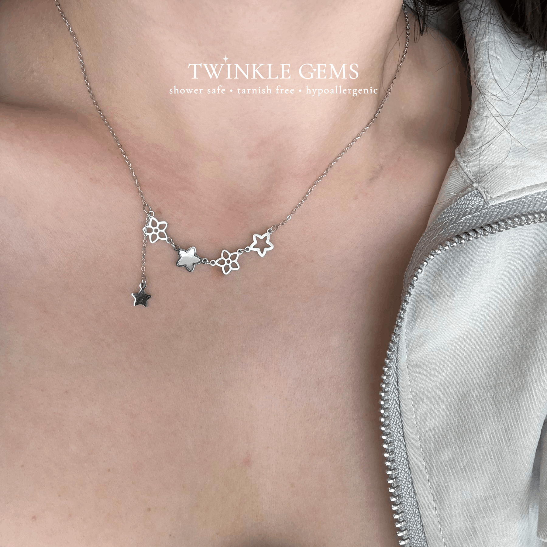 Astrid Bloom Mother of Pearl Necklace