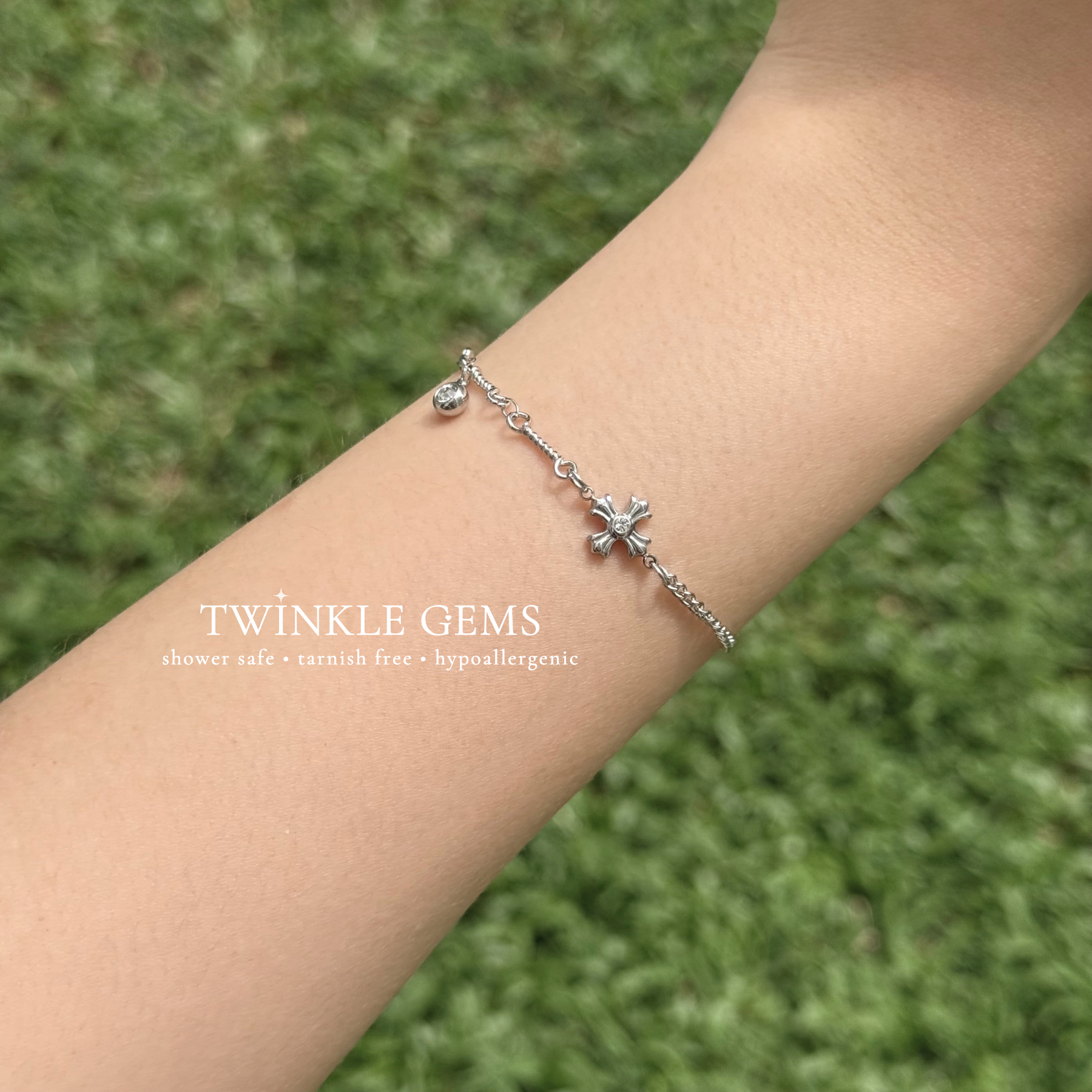 Verona CH Cross Chain Bracelet