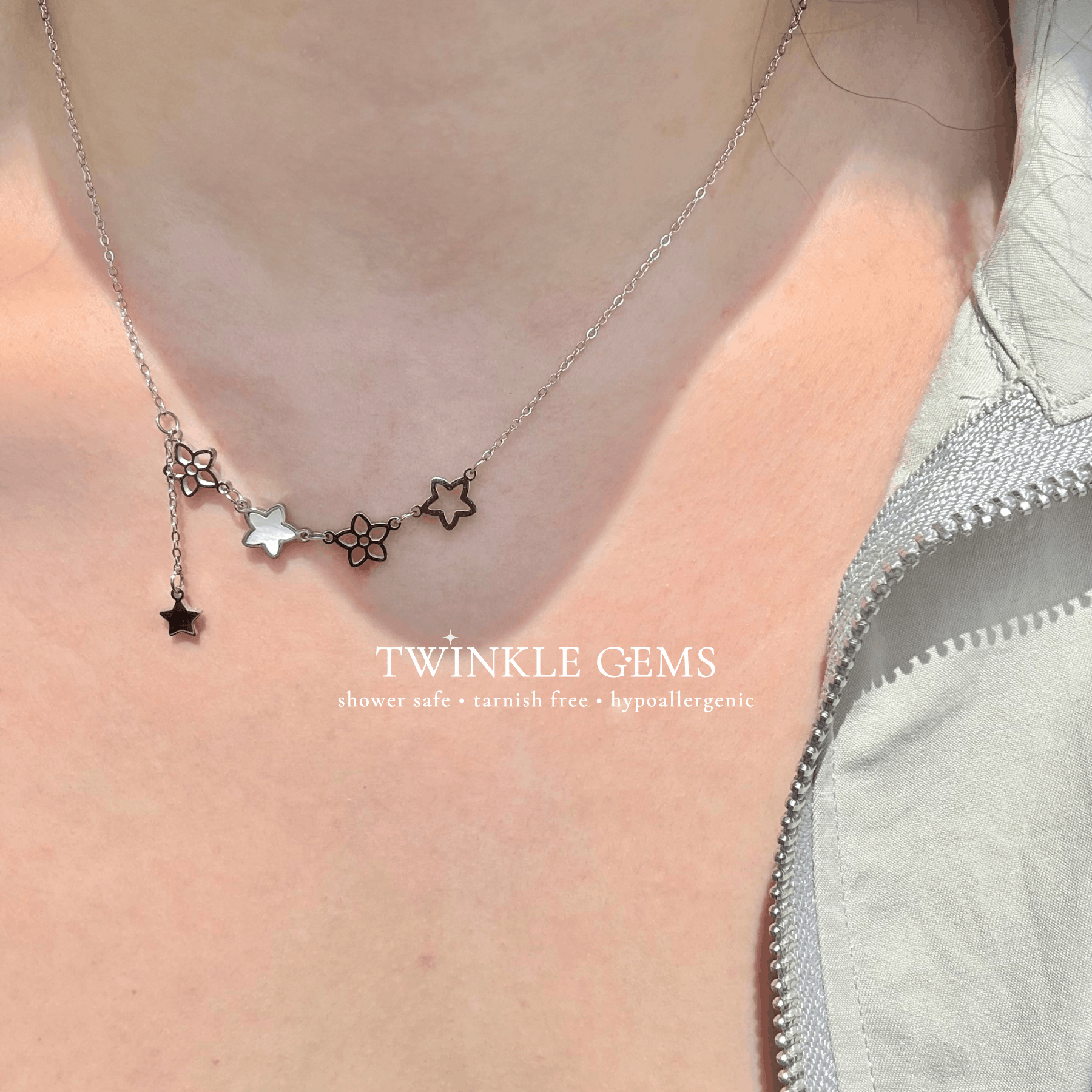 Astrid Bloom Mother of Pearl Necklace