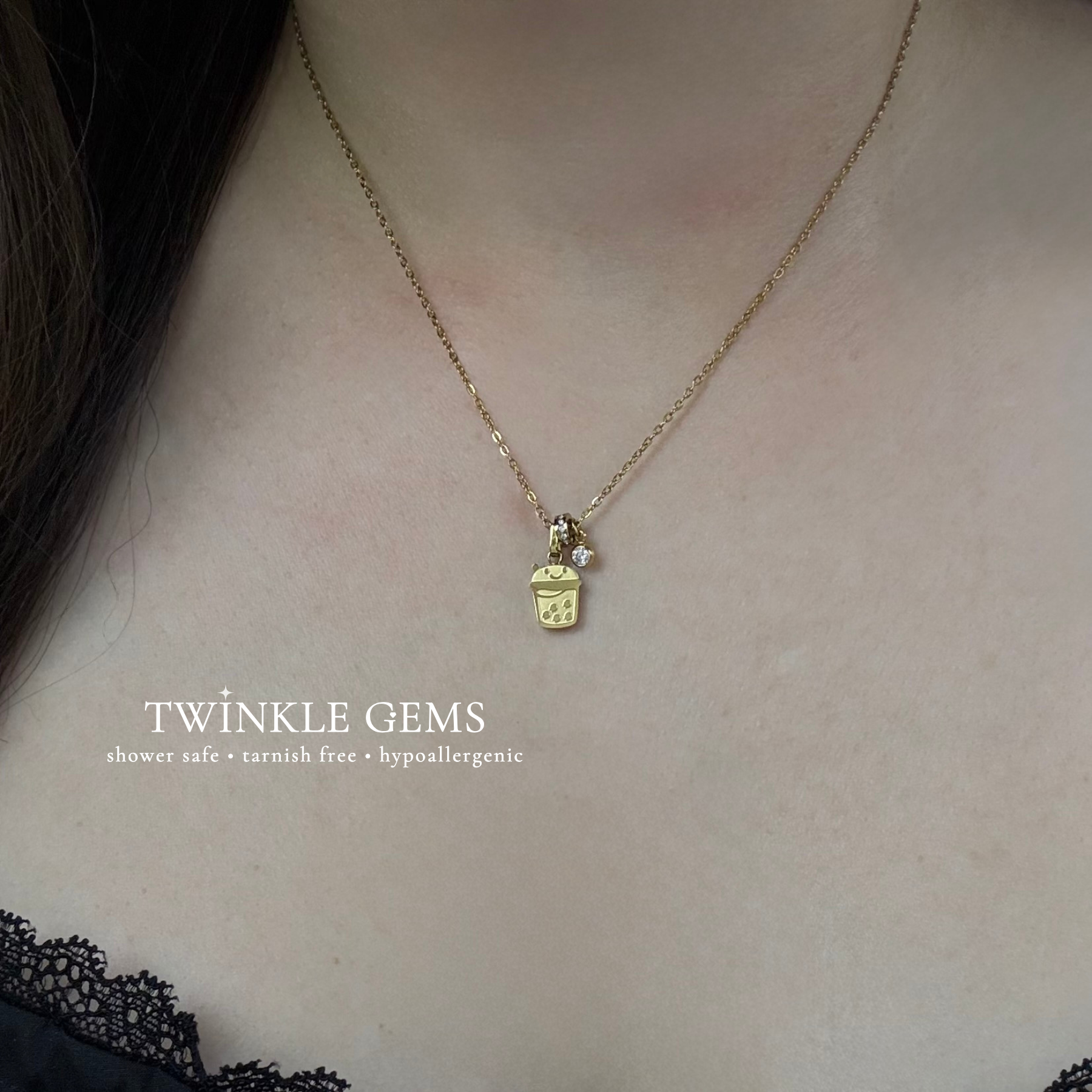 Boba Potion Bubble Tea Necklace