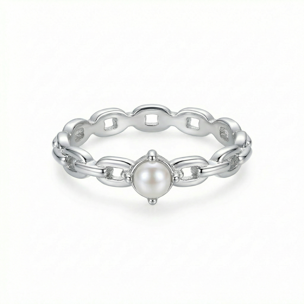 Fresh Water Pearl Chain Ring