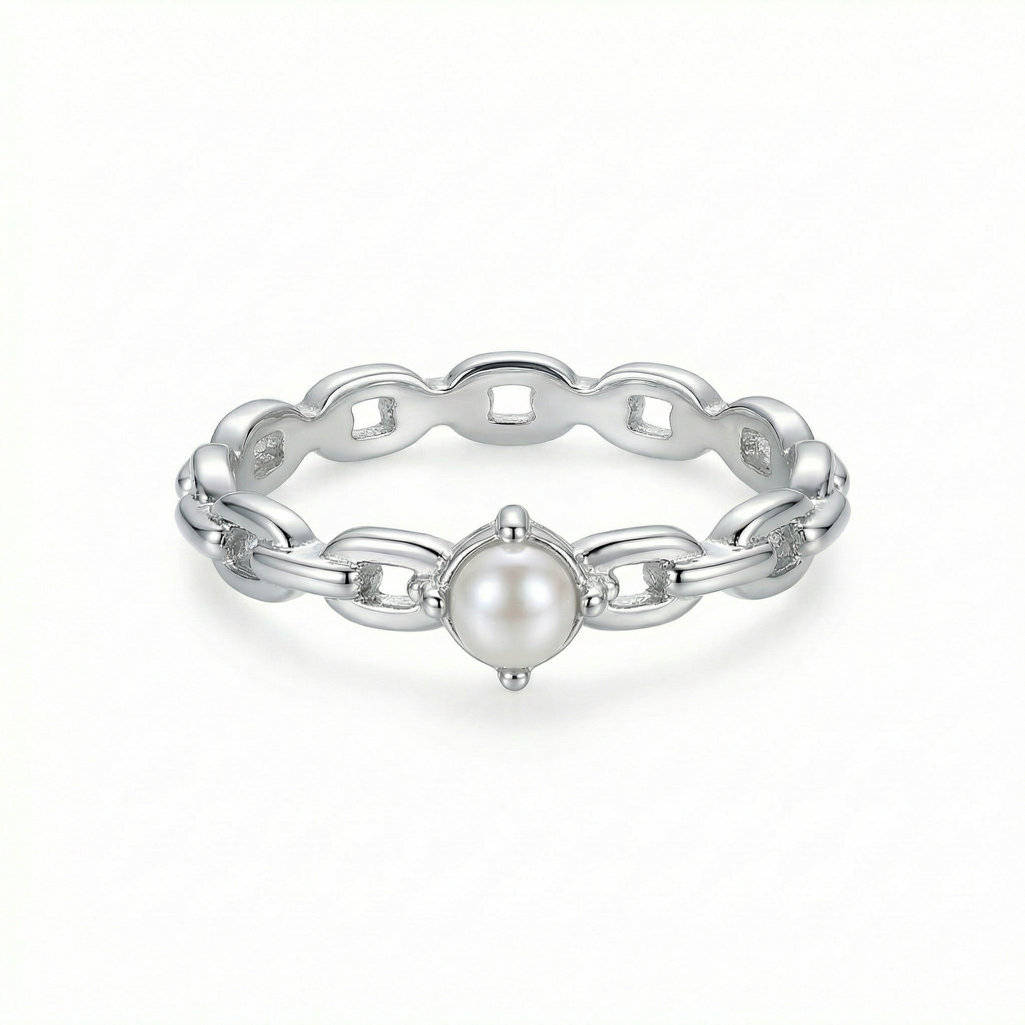 Fresh Water Pearl Chain Ring