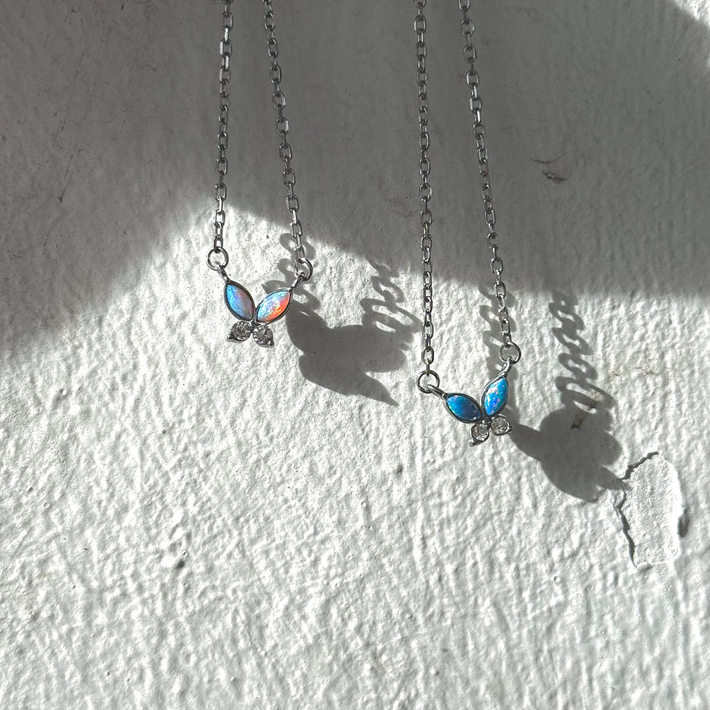 Opaline Butterfly Necklace