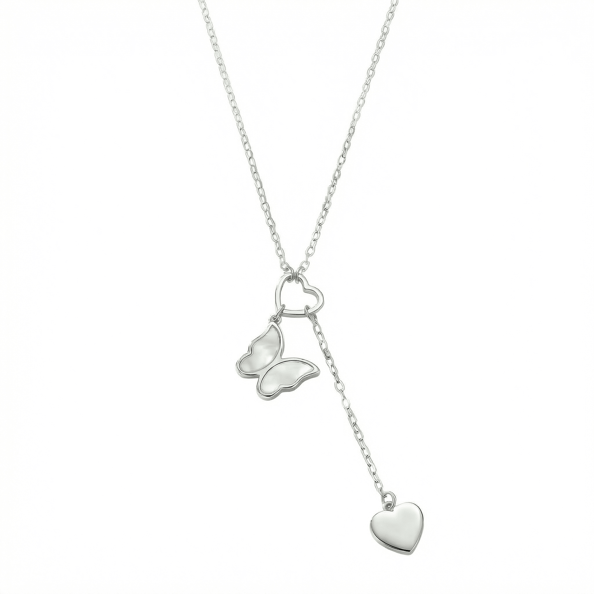 Flutterheart Mother of Pearl necklace