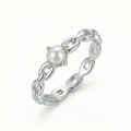 Fresh Water Pearl Chain Ring