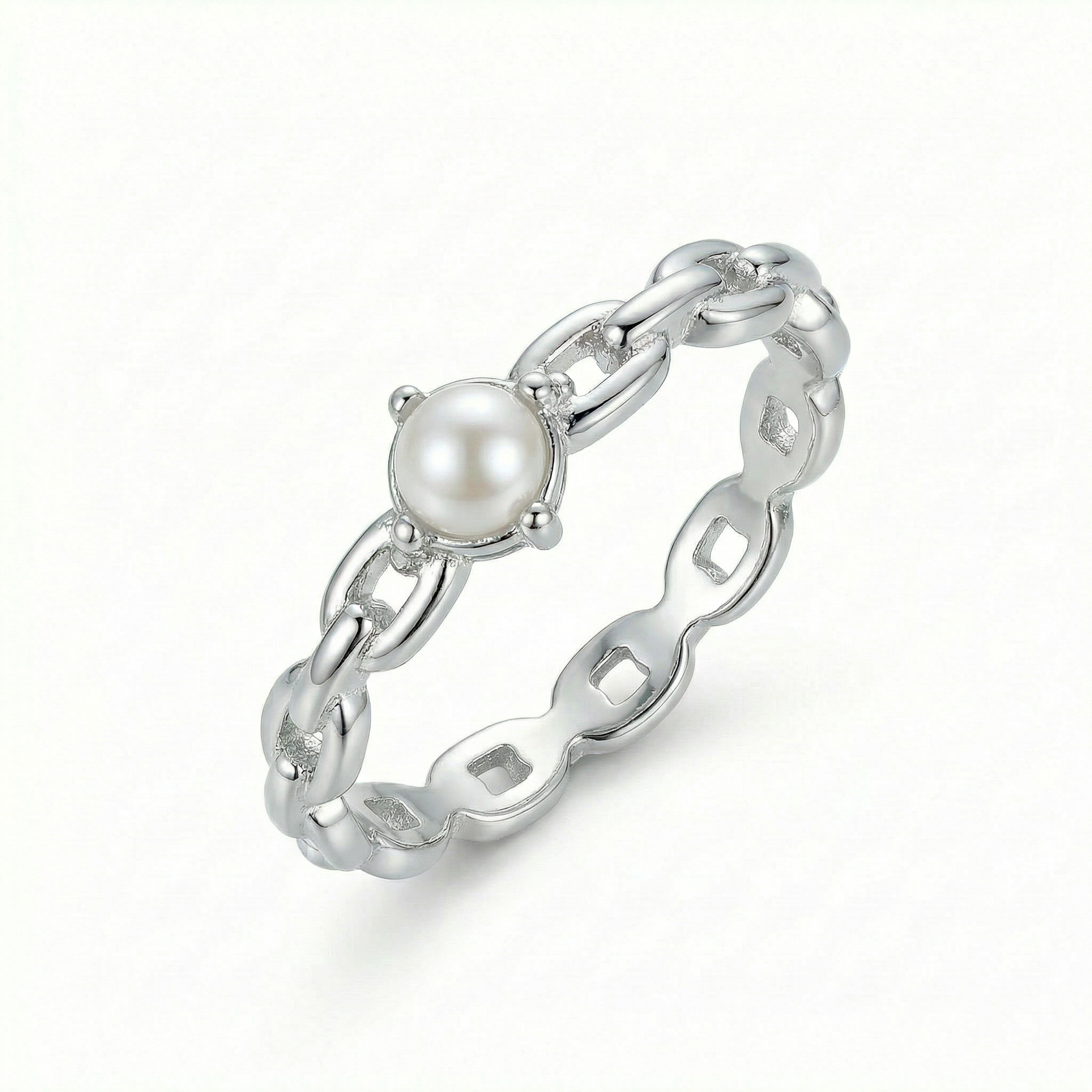 Fresh Water Pearl Chain Ring