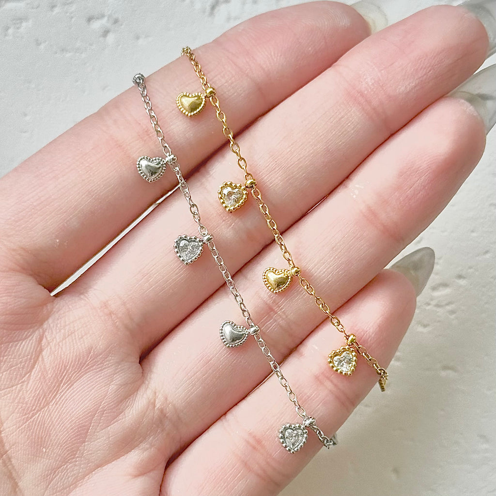 Soleil Heart with Cubic Zirconia Bracelet