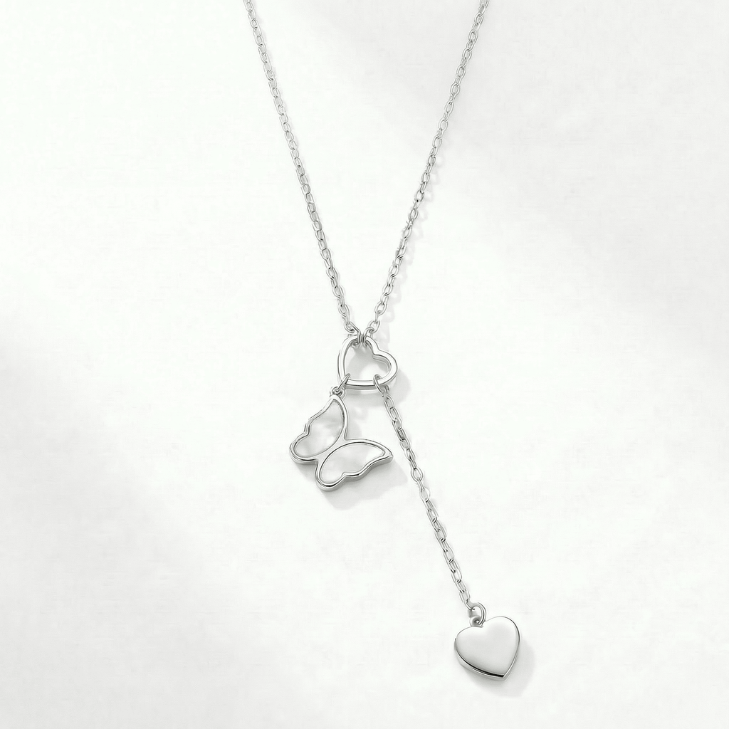 Flutterheart Mother of Pearl necklace