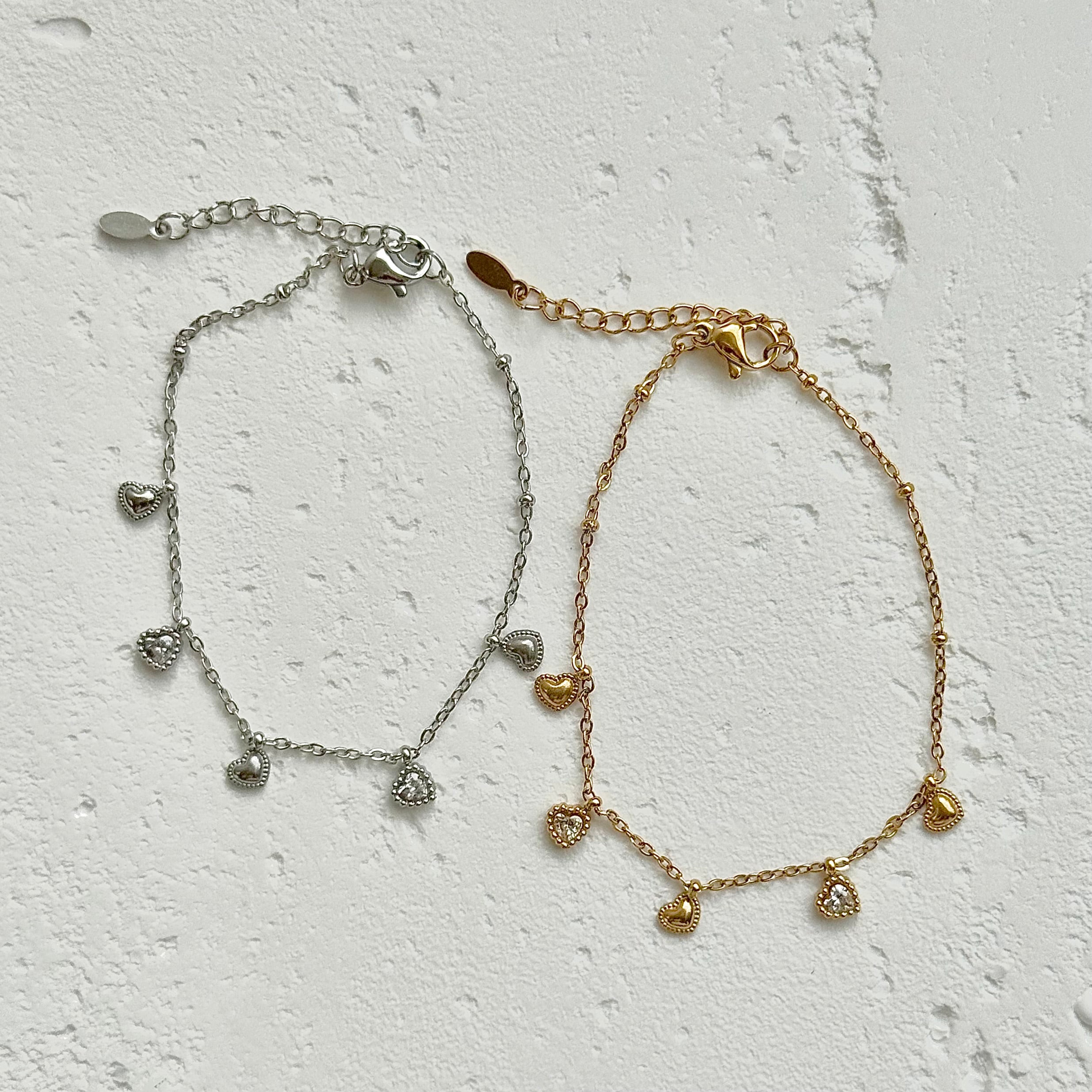 Soleil Heart with Cubic Zirconia Bracelet