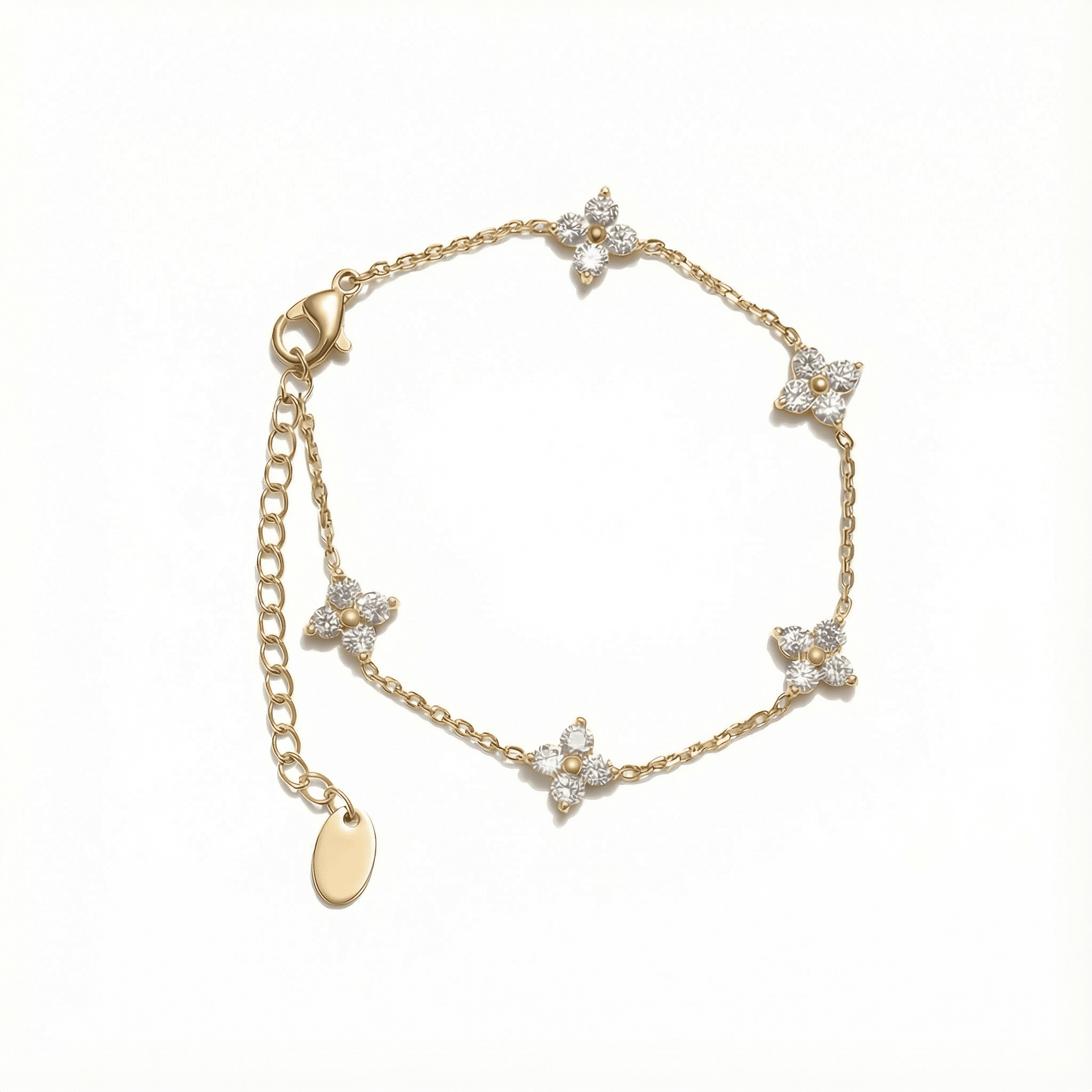 Petite Clover Sparkle Bracelet