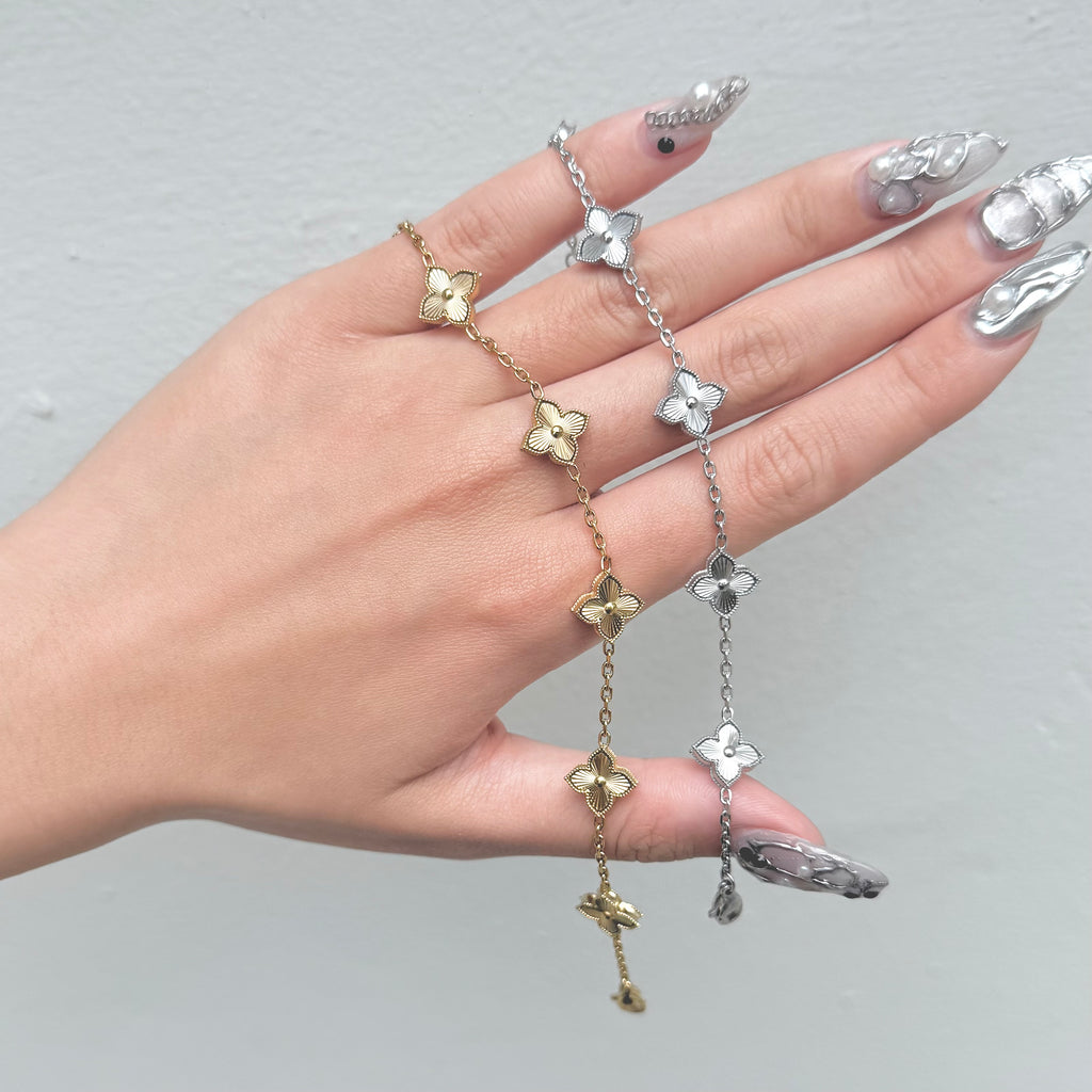 Lumiere Clover Laser Cut Bracelet
