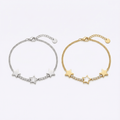 Starlight Trio Mother of Pearl Tennis Bracelet