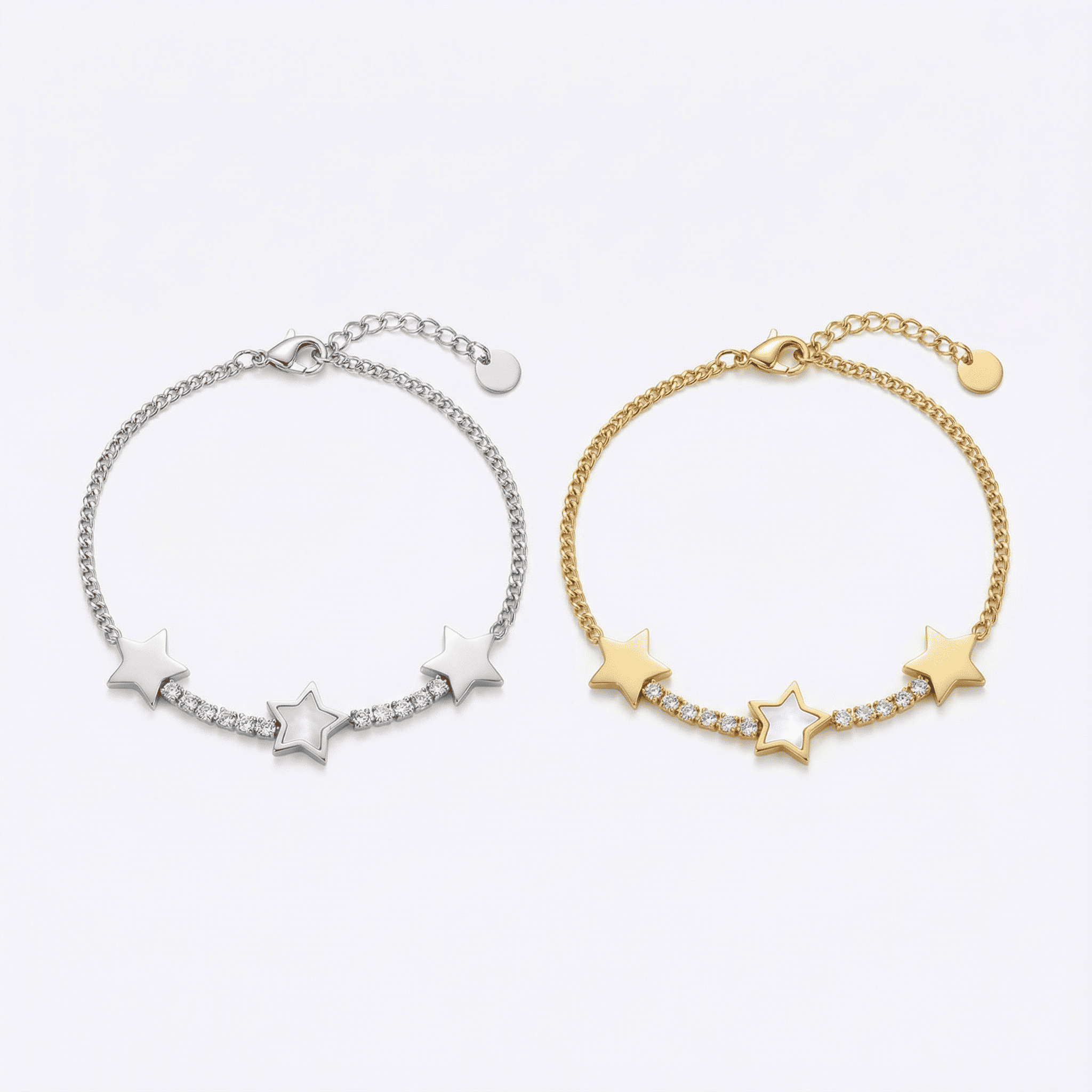 Starlight Trio Mother of Pearl Tennis Bracelet