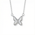 Moonlit Butterfly White Conch Necklace