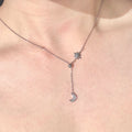 Eclipse Star & Moon Y Chain Necklace