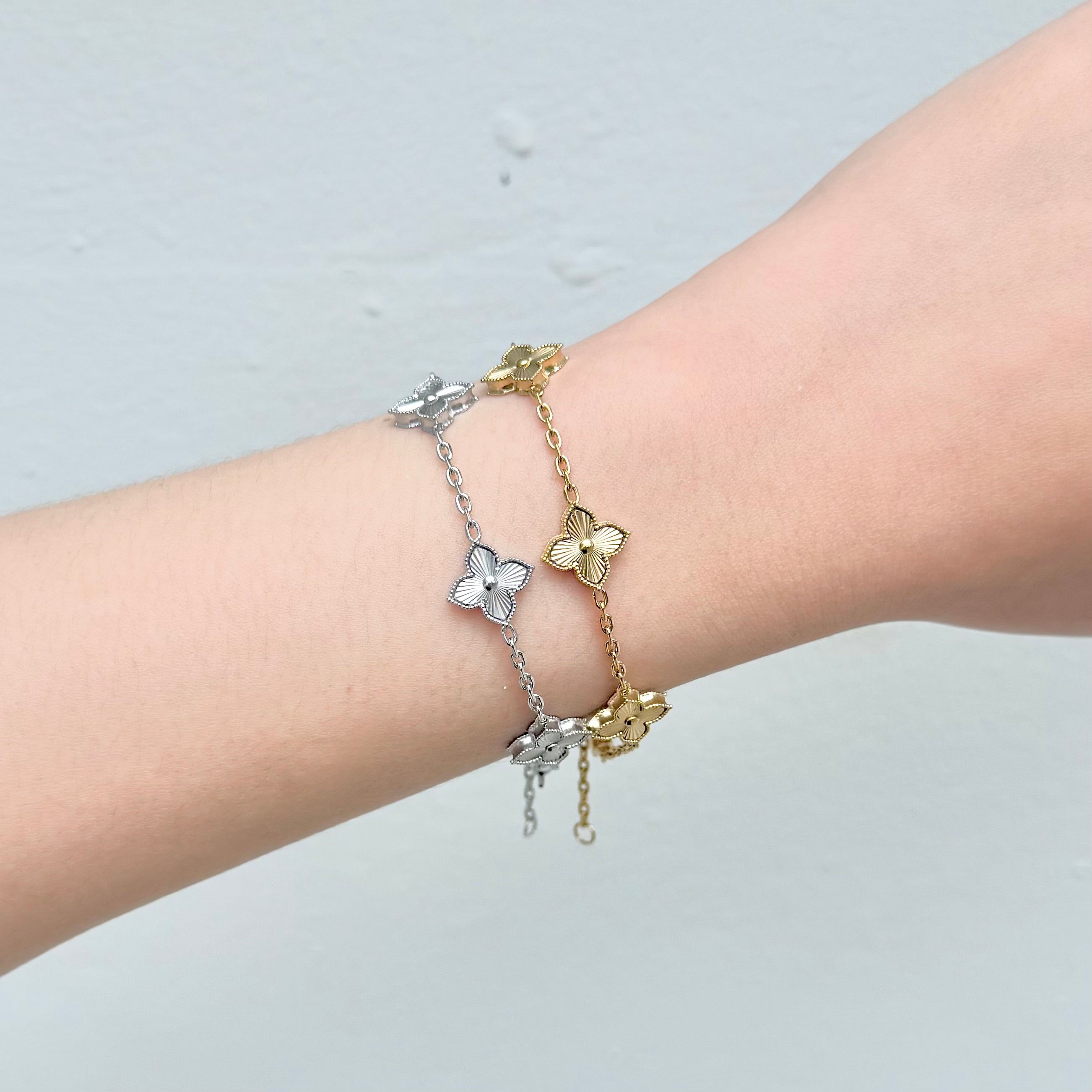 Lumiere Clover Laser Cut Bracelet