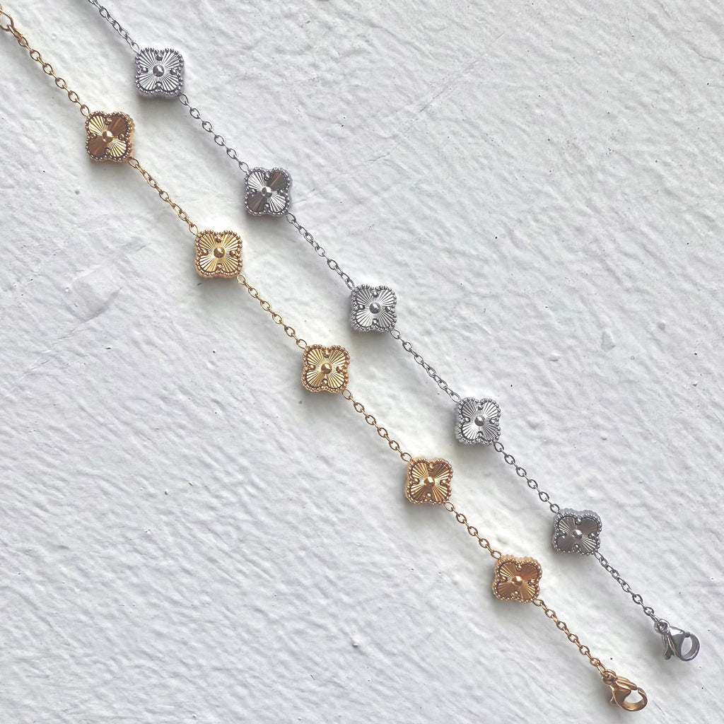 Folia Clover Laser Cut Bracelet