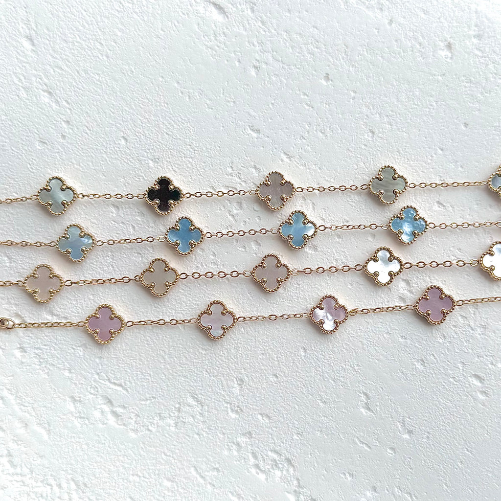Folia Clover Mother of Pearl Bracelet (Gold)