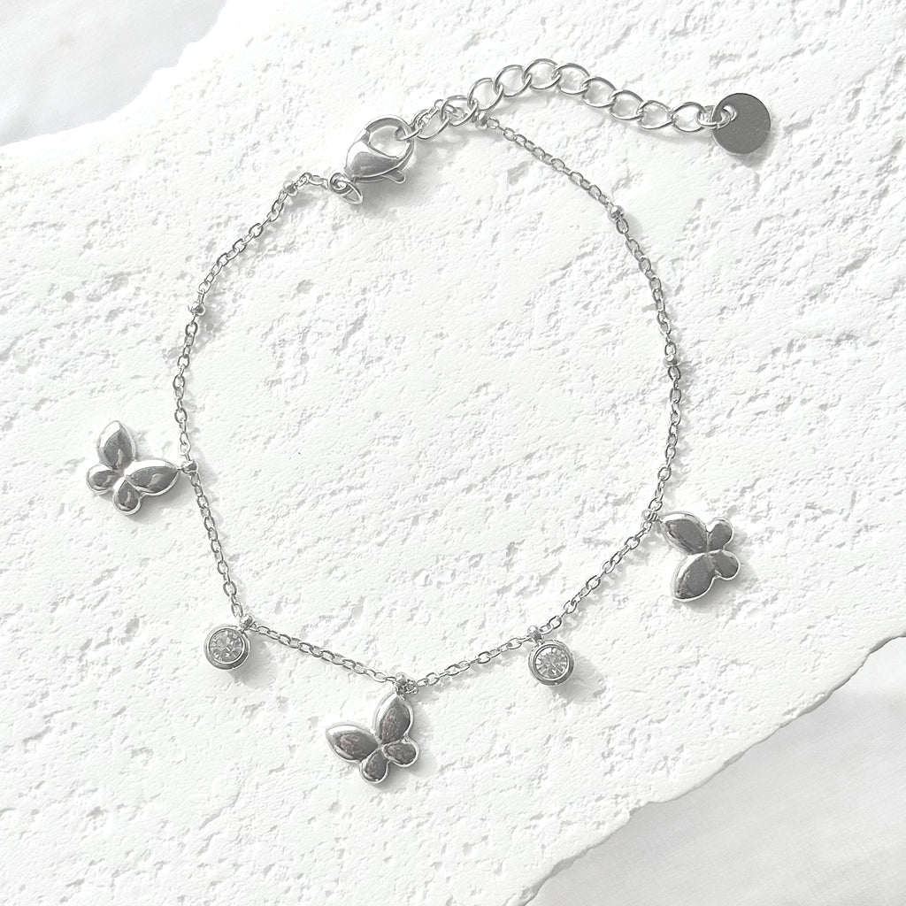 Mini Flutter Charm Butterfly Bracelet