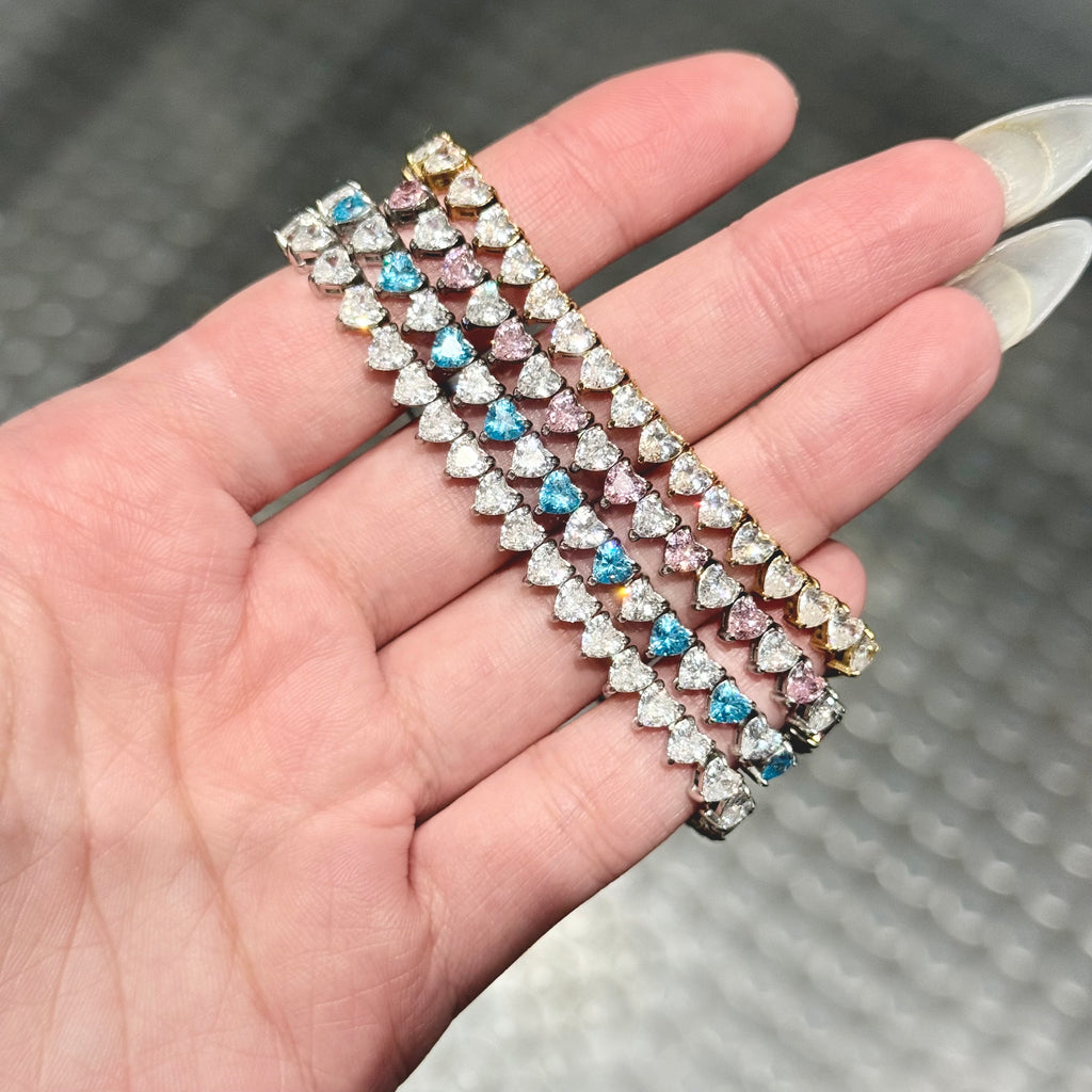 [PREMIUM] 4mm Loveburst Tennis with 5A Cubic Zirconia Bracelet