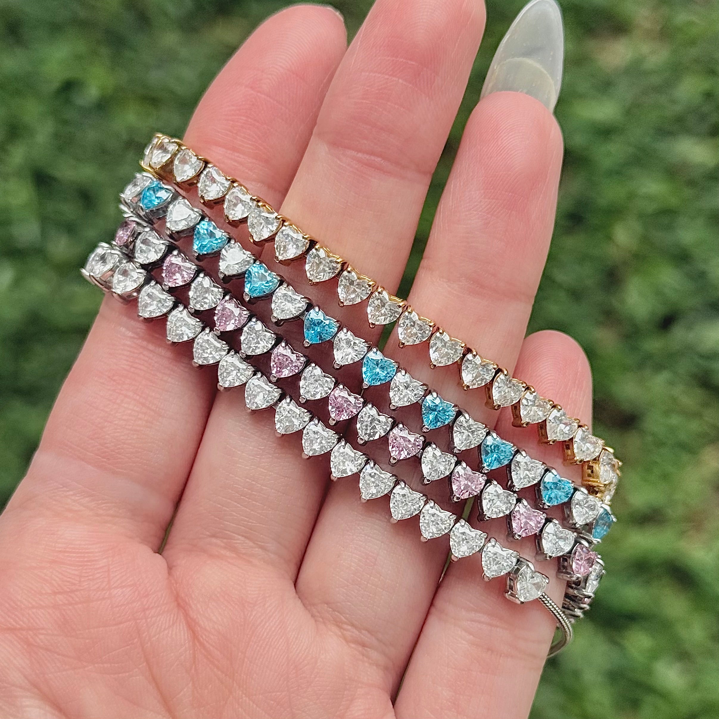 [PREMIUM] 4mm Loveburst Tennis with 5A Cubic Zirconia Bracelet