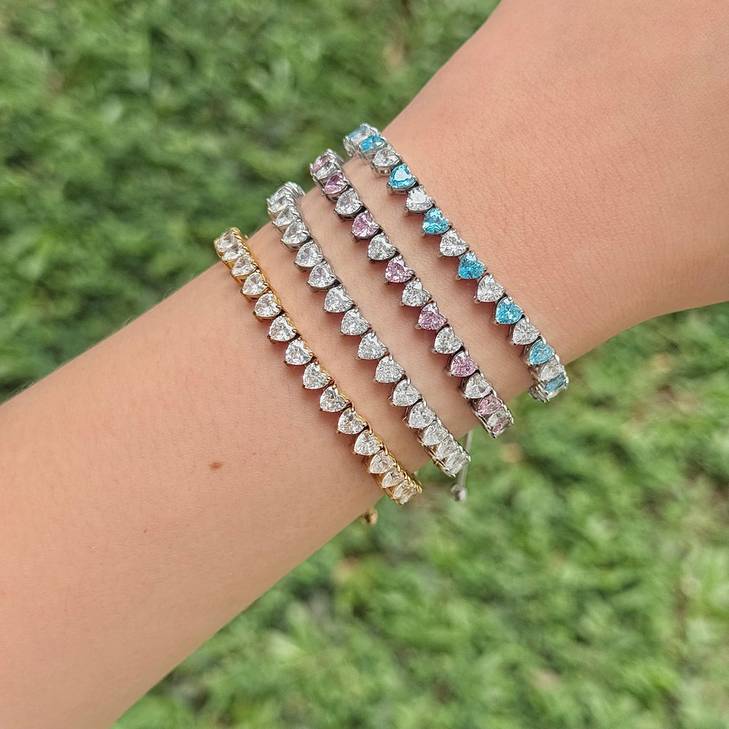 [PREMIUM] 4mm Loveburst Tennis with 5A Cubic Zirconia Bracelet