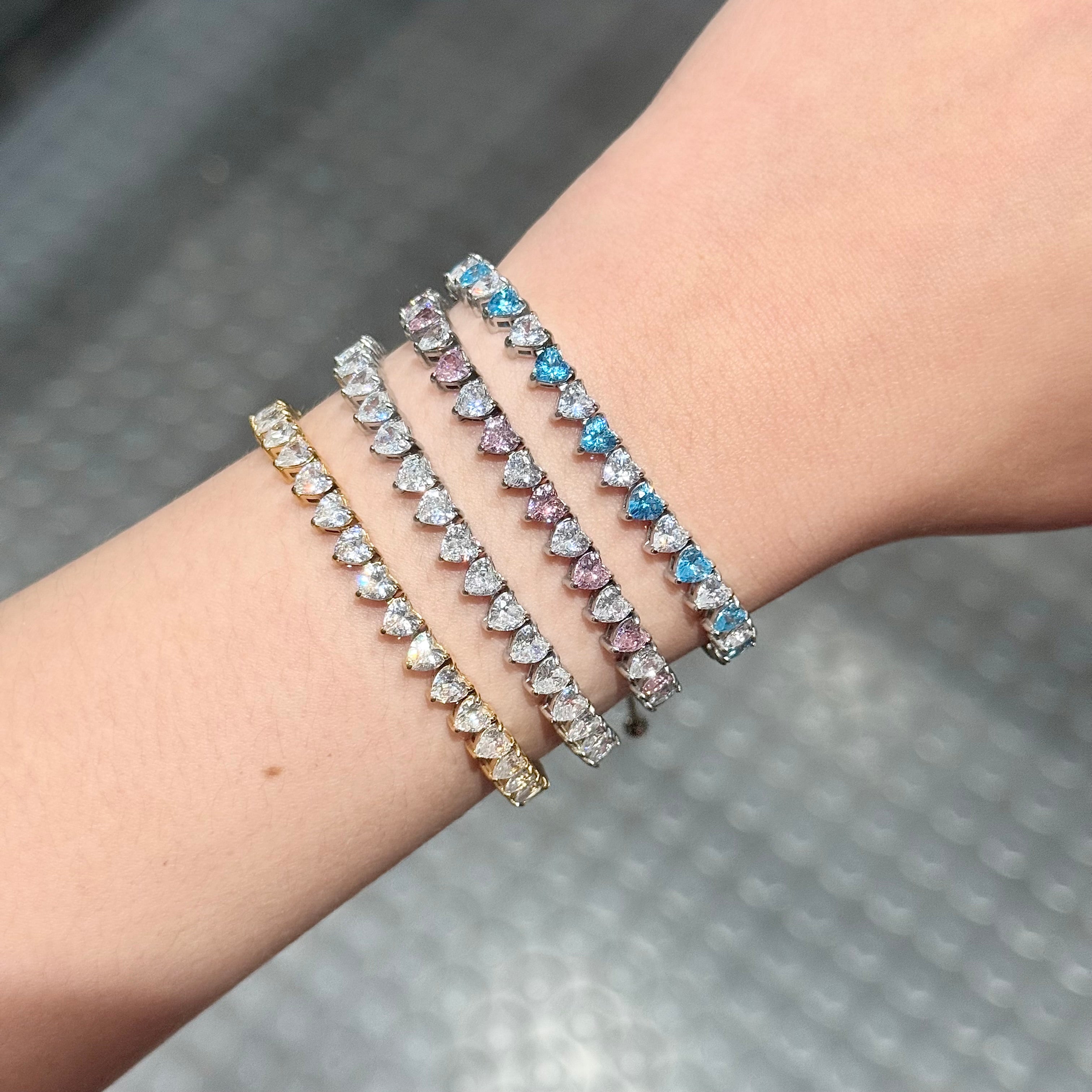 [PREMIUM] 4mm Loveburst Tennis with 5A Cubic Zirconia Bracelet