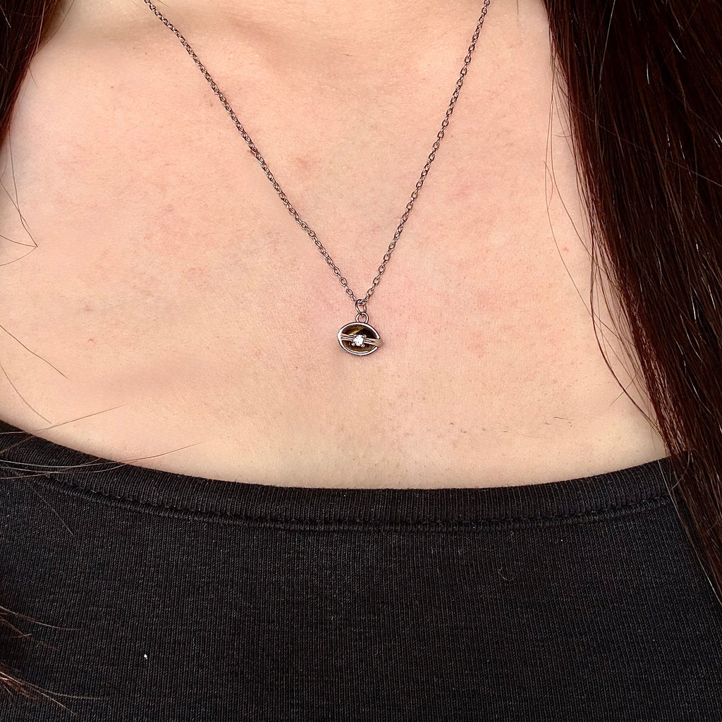 Solara Orb Tiger Eye Necklace