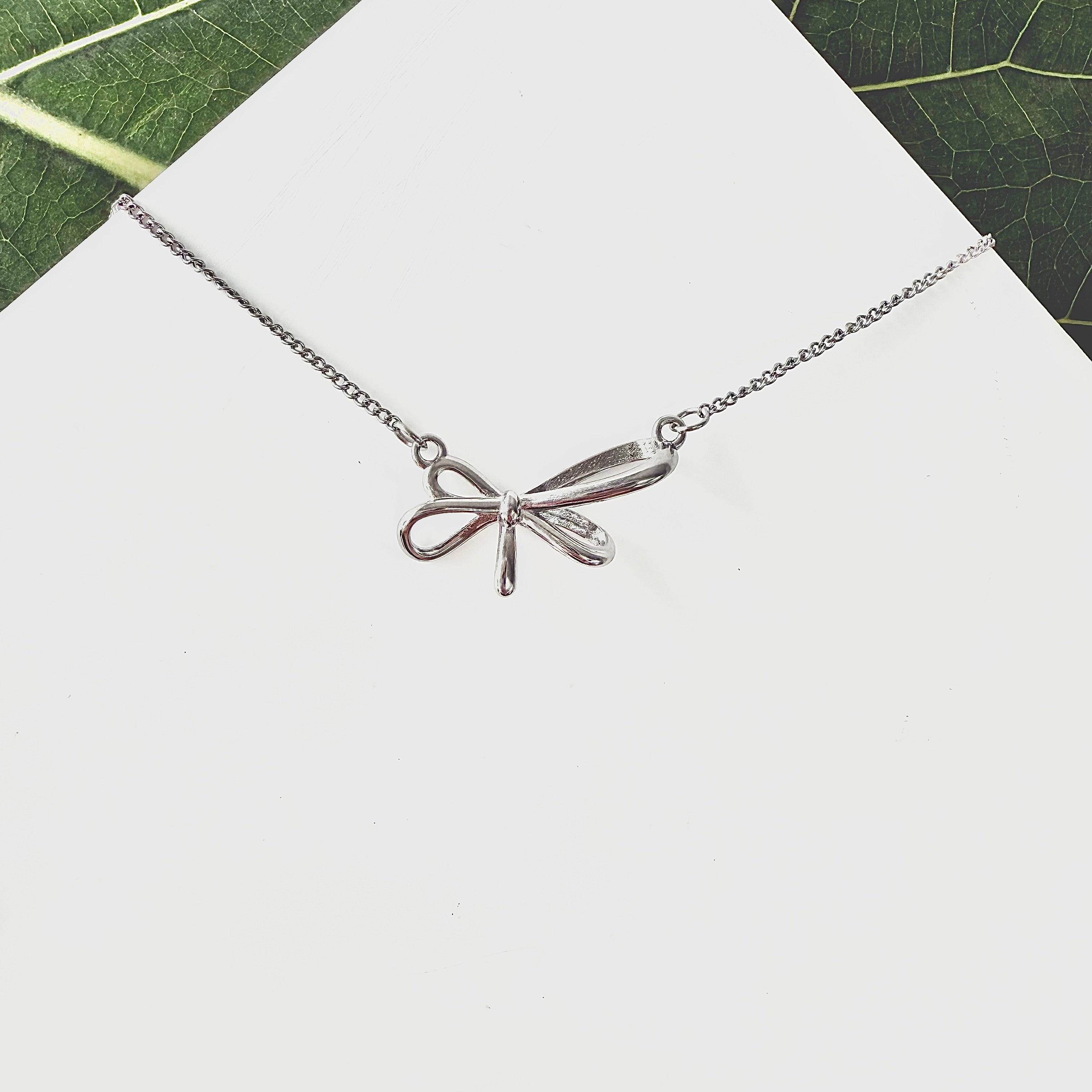 Coquette Charm Ribbon Necklace