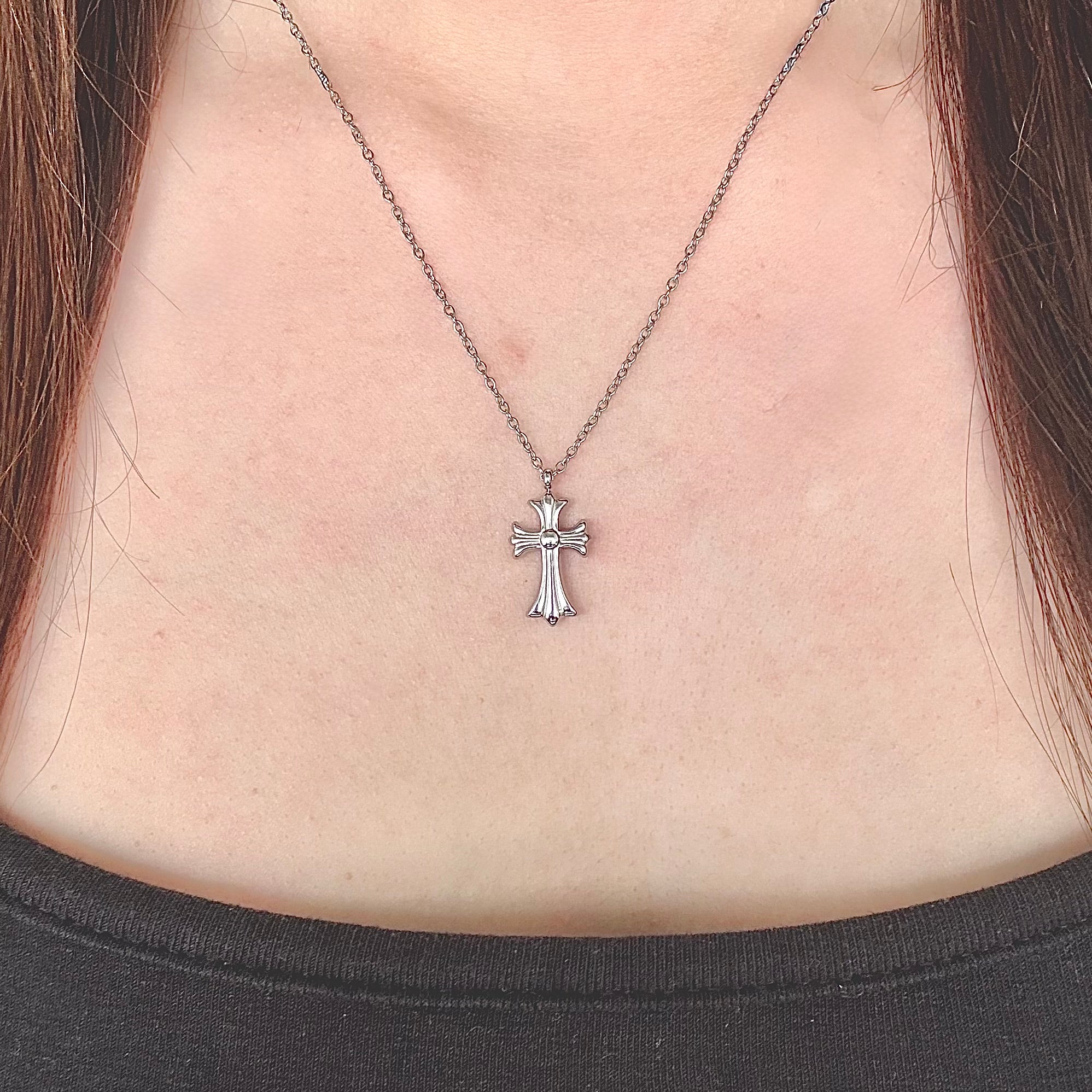 Trinity Cross Necklace