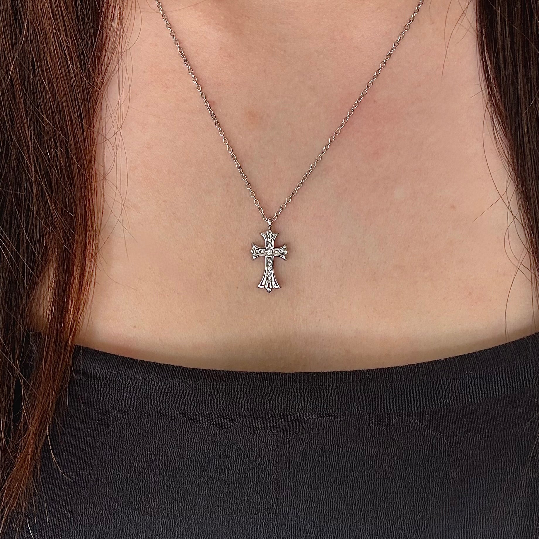Trinity Cross Necklace